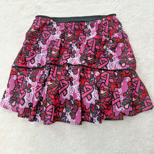 Bolder Athletic Womens Size L Breast Cancer Awareness Print Skort